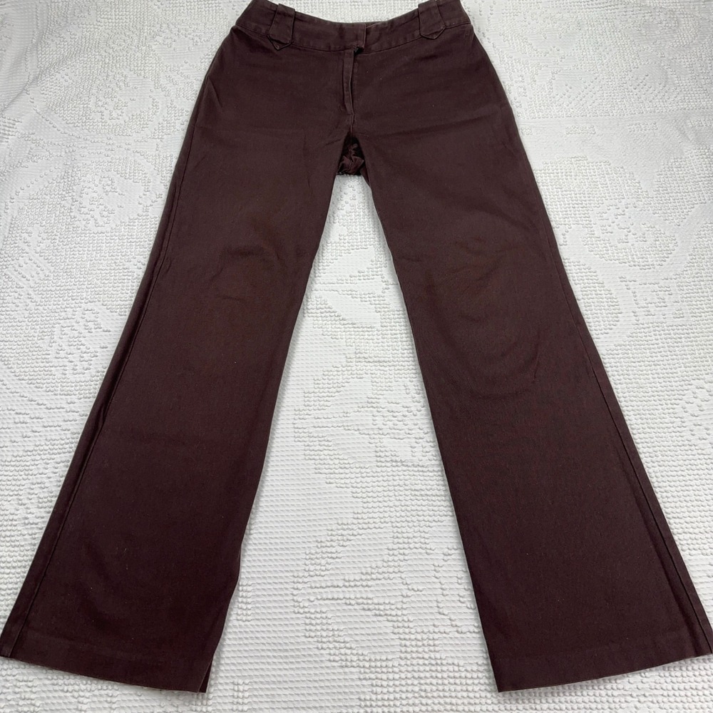 Style & Co Womens Brown Straight Leg Stretch Pants Size 6 WPL 8046